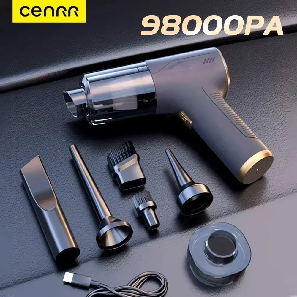 UltraPower™ 98000PA Cordless Car Vacuum – Clean Every Corner with Pro Precision