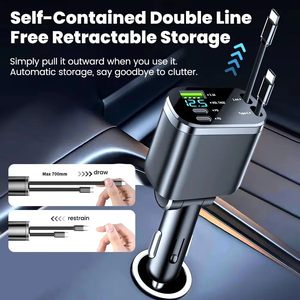 š 5-in-1 Smart Car Charger 66W