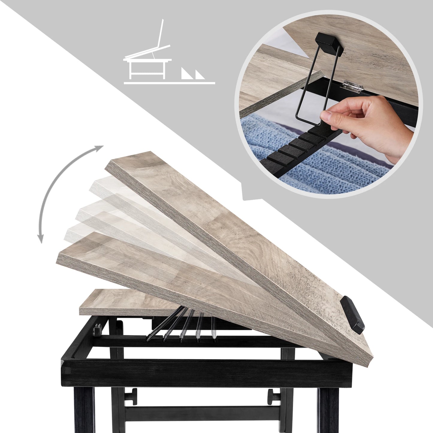 Multifunctional laptop table