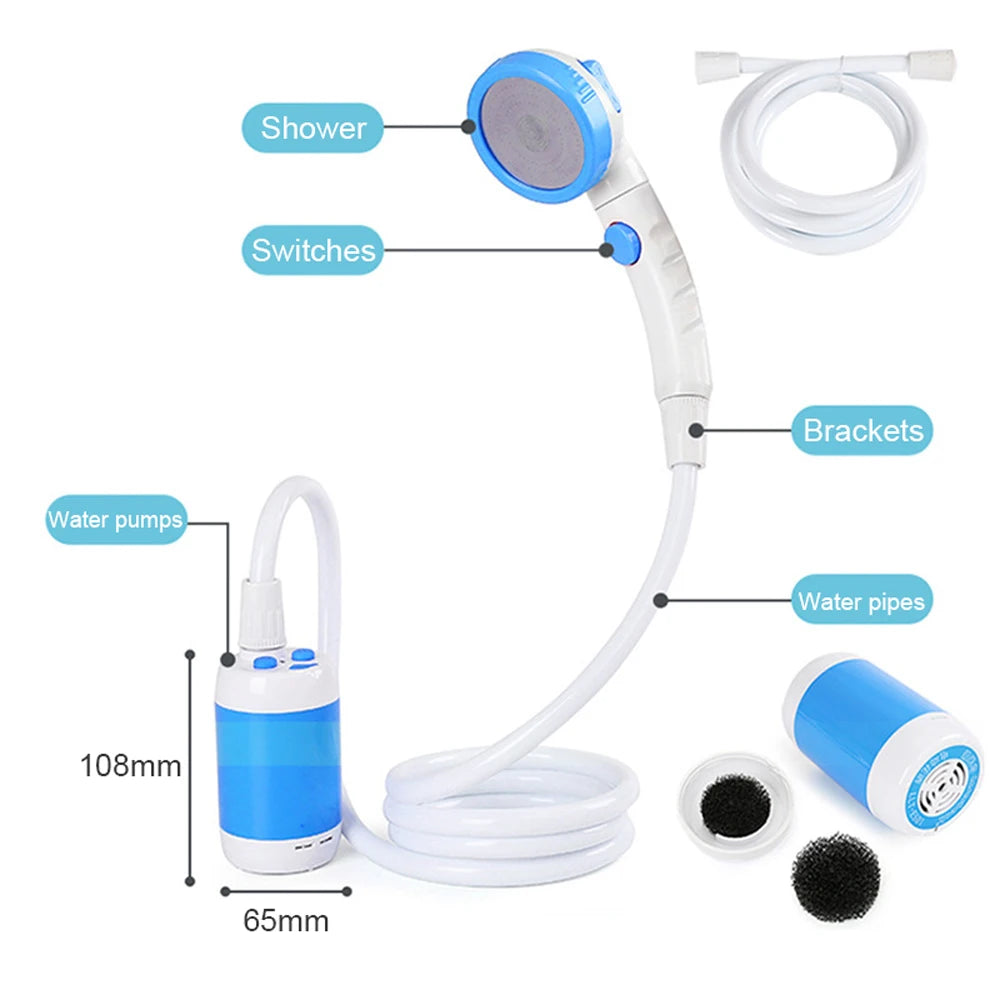 Portable outdoor shower
