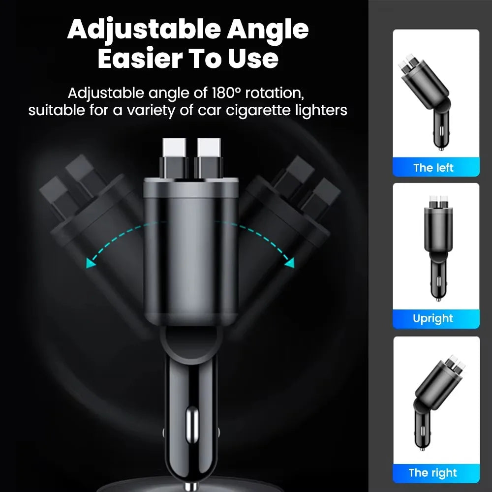 🔌 5-in-1 Smart Car Charger 66W