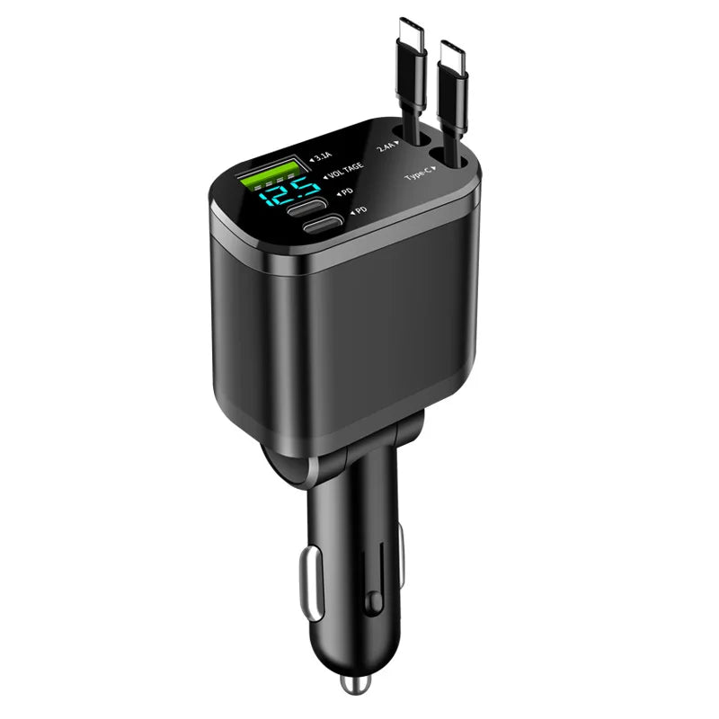 🔌 5-in-1 Smart Car Charger 66W